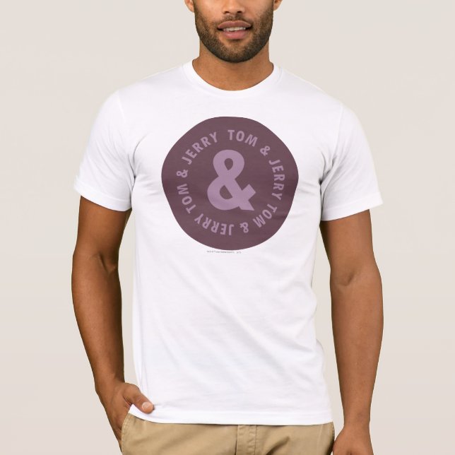 Tom and Jerry Round Logo 9 T-Shirt (Front)