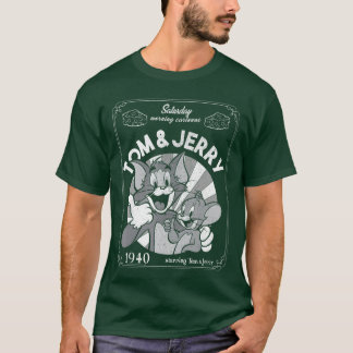 Tom and Jerry Saturday Morning Cartoons 1940 Portr T-Shirt