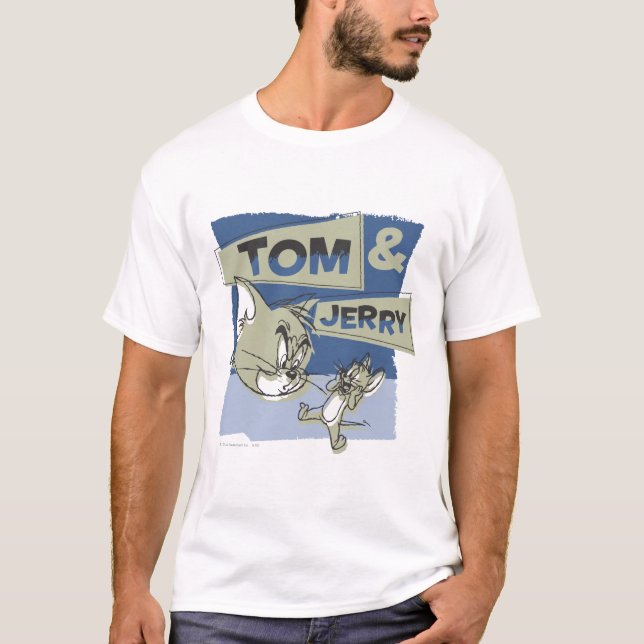 Tom and Jerry Scaredey Mouse T-Shirt (Front)