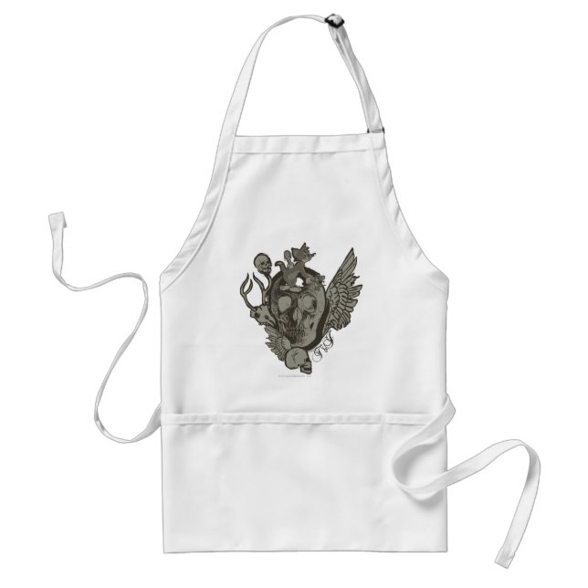 Tom and Jerry Skull Standard Apron (Front)