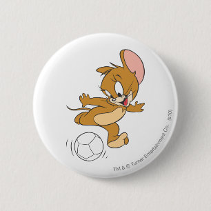 Tom and Jerry Soccer (Football) 2 6 Cm Round Badge