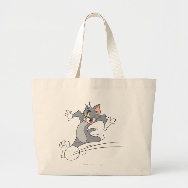 Tom and Jerry Soccer (Football) 3 Large Tote Bag (Front)