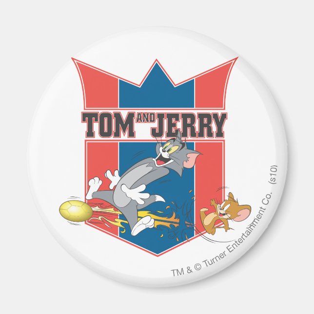 Tom and Jerry Soccer (Football) 7 Magnet (Front)