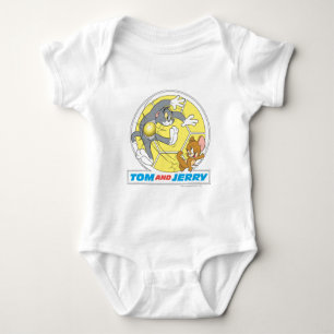 Tom and Jerry Soccer (Football) 8 Baby Bodysuit