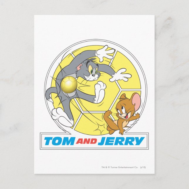 Tom and Jerry Soccer (Football) 8 Postcard (Front)