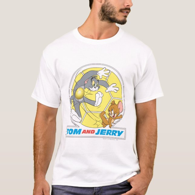 Tom and Jerry Soccer (Football) 8 T-Shirt (Front)