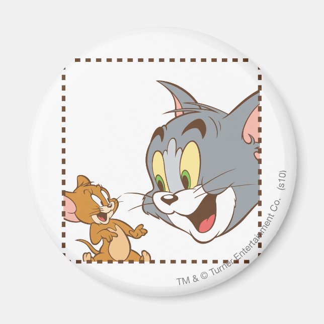 Tom and Jerry Stamp Magnet (Front)