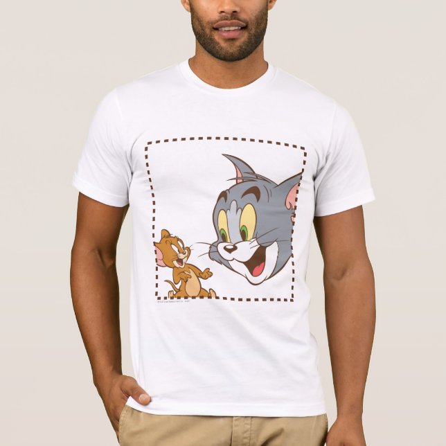 Tom and Jerry Stamp T-Shirt (Front)