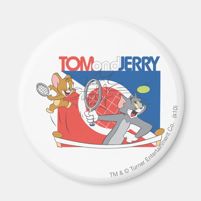 Tom and Jerry Tennis Stars 4 Magnet (Front)