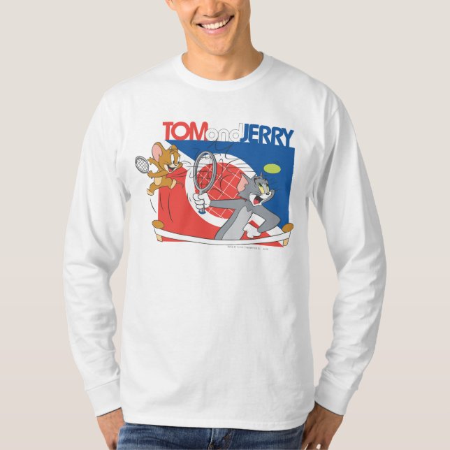 Tom and Jerry Tennis Stars 4 T-Shirt (Front)