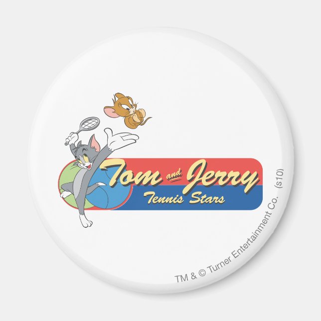 Tom and Jerry Tennis Stars 6 Magnet (Front)