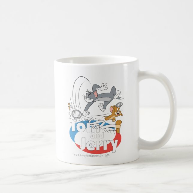 Tom and Jerry Tennis Stars 7 Coffee Mug (Right)