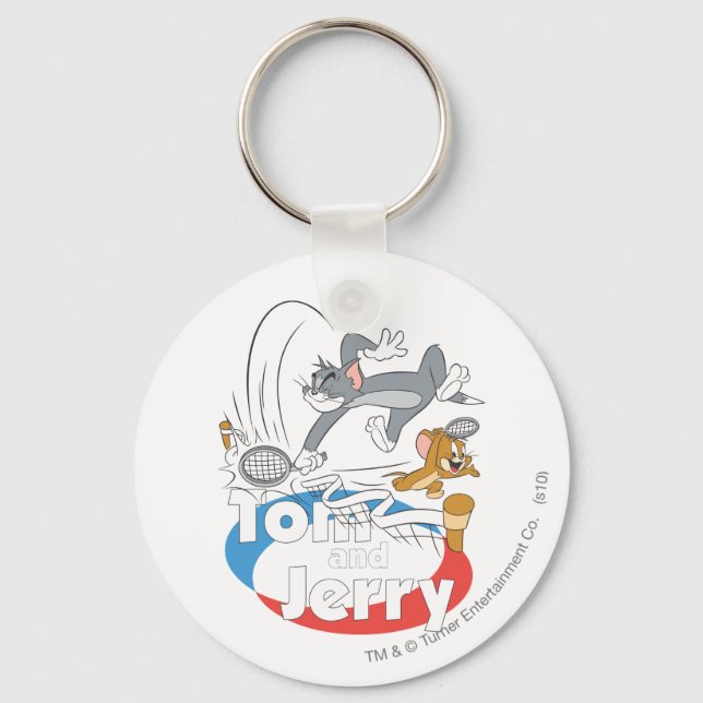 Tom and Jerry Tennis Stars 7 Key Ring (Front)