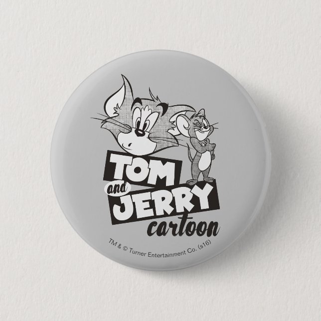 Tom And Jerry | Tom And Jerry Cartoon 6 Cm Round Badge (Front)