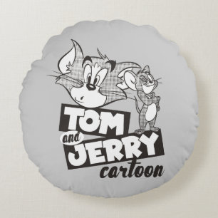 Tom And Jerry Tom And Jerry Cartoon Round Cushion
