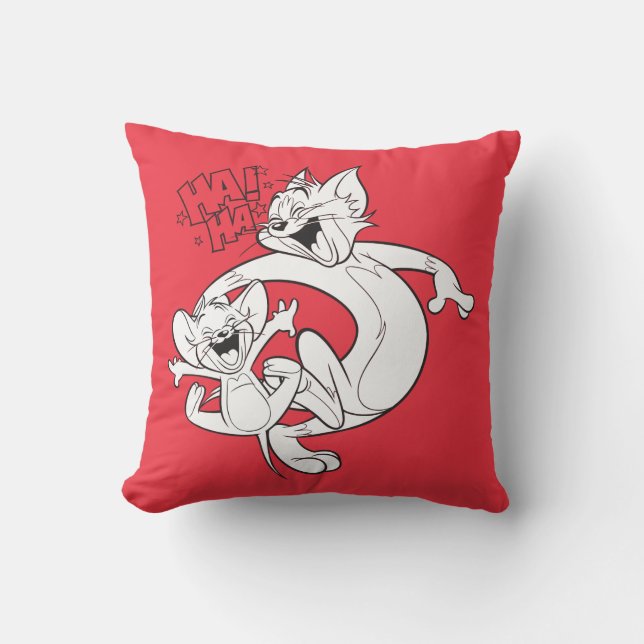 Tom And Jerry | Tom And Jerry Laughing Cushion (Front)