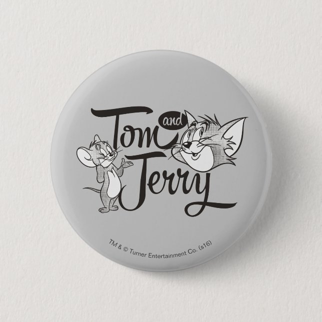 Tom And Jerry | Tom And Jerry Looking Sweet 6 Cm Round Badge (Front)