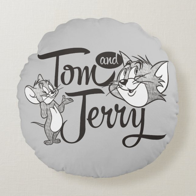 Tom And Jerry | Tom And Jerry Looking Sweet Round Cushion (Front)