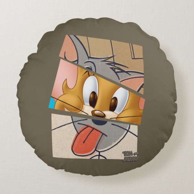 Tom And Jerry | Tom And Jerry Mashup Round Cushion (Front)