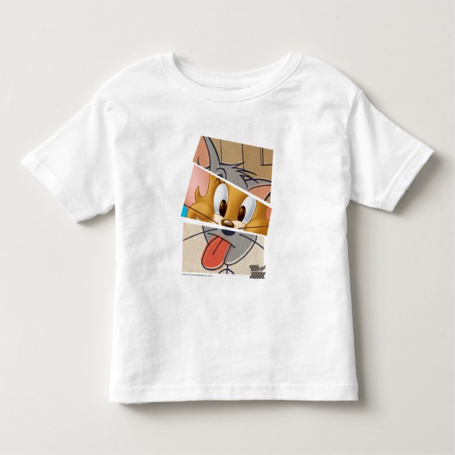 Tom And Jerry | Tom And Jerry Mashup Toddler T-Shirt (Front)
