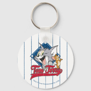 Tom And Jerry   Tom And Jerry On Baseball Diamond Key Ring