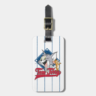 Tom And Jerry Tom And Jerry On Baseball Diamond Luggage Tag