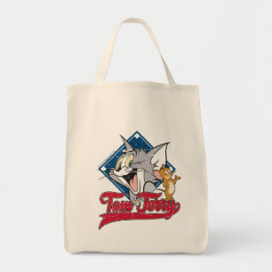 Tom And Jerry Tom And Jerry On Baseball Diamond Tote Bag