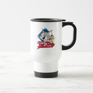Tom And Jerry Tom And Jerry On Baseball Diamond Travel Mug