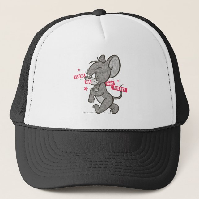 Tom and Jerry Tough Mouse 3 Trucker Hat (Front)