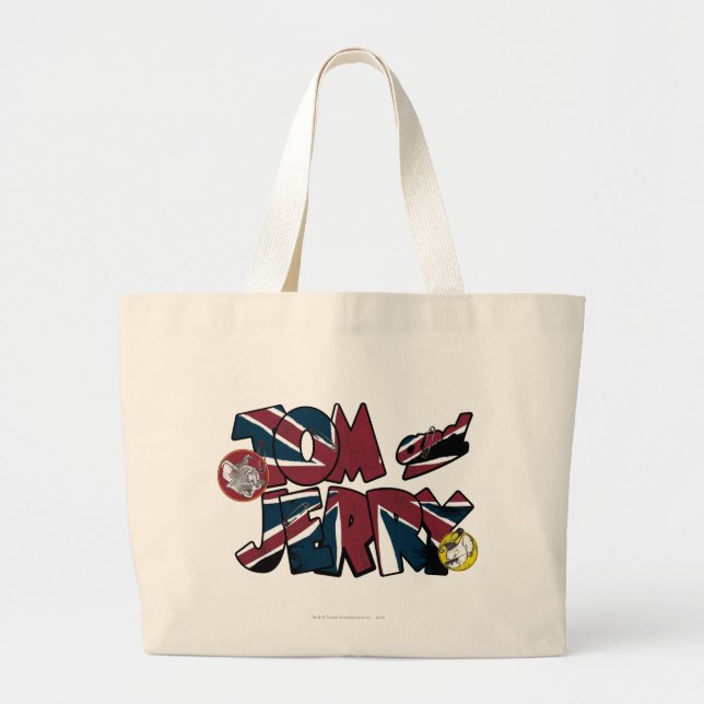 Tom and Jerry UK Overload 2 Large Tote Bag (Front)