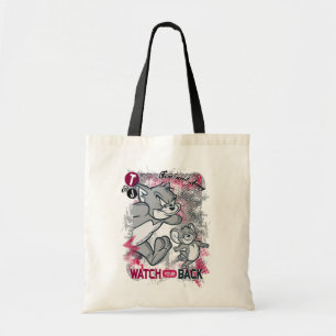 Tom and Jerry Watch Your Back Tote Bag
