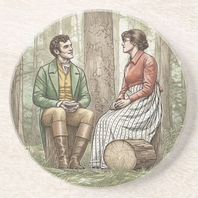 Tom and Mary from "The Other Bennet Sister" Coaster (Front)