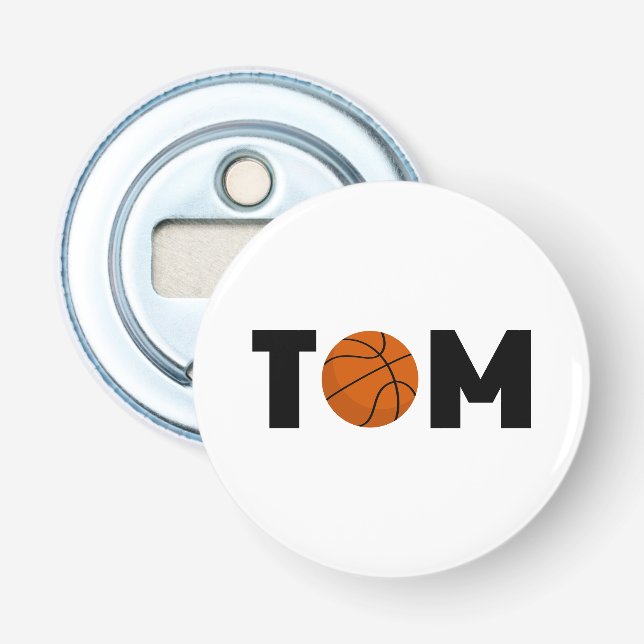 Tom Basketball Bottle Opener (Front)