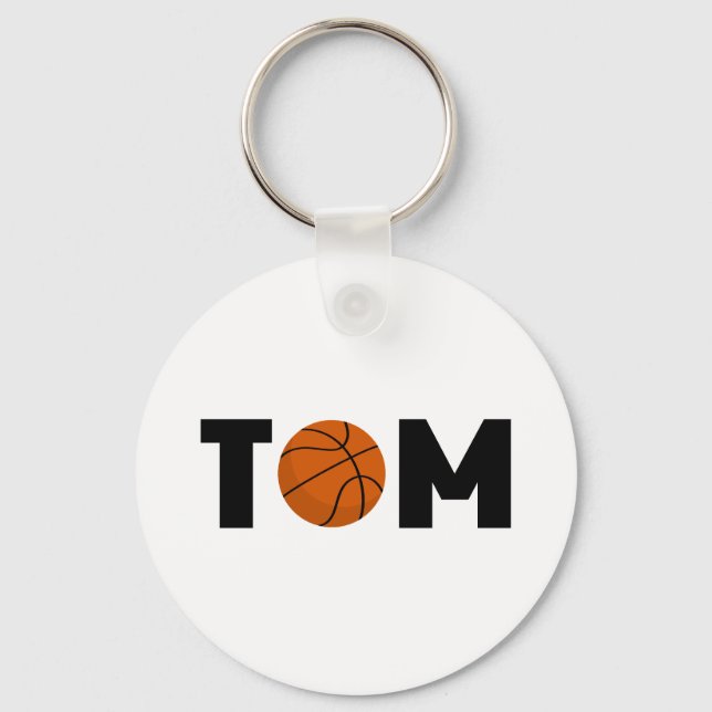 Tom Basketball Key Ring (Front)