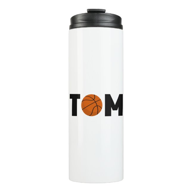 Tom Basketball Thermal Tumbler (Front)