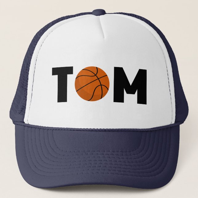 Tom Basketball Trucker Hat (Front)