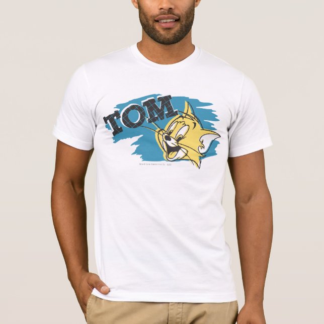 Tom Blue and Yellow Logo T-Shirt (Front)