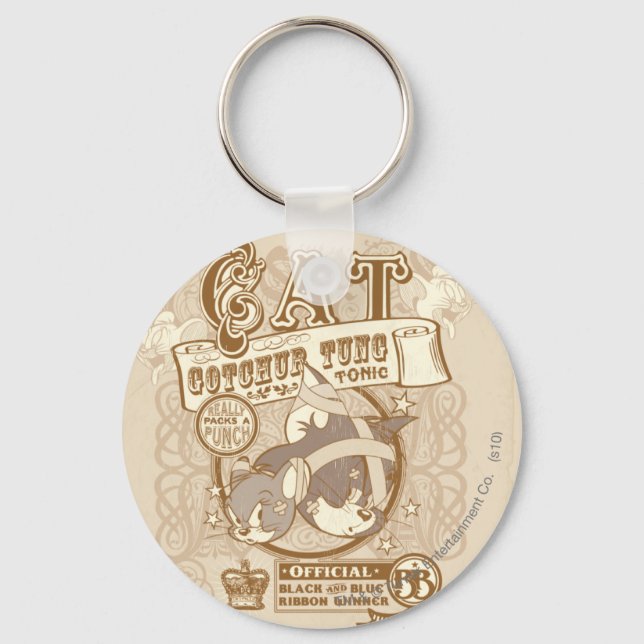 Tom Cat Gotchur Tung Tonic Key Ring (Front)