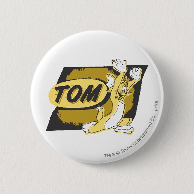 Tom Chasing 6 Cm Round Badge (Front)