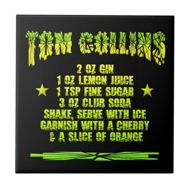Tom Collins tile (Front)