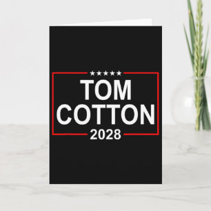 Tom Cotton 2028 Presidential Election Usa Flag Rep Card