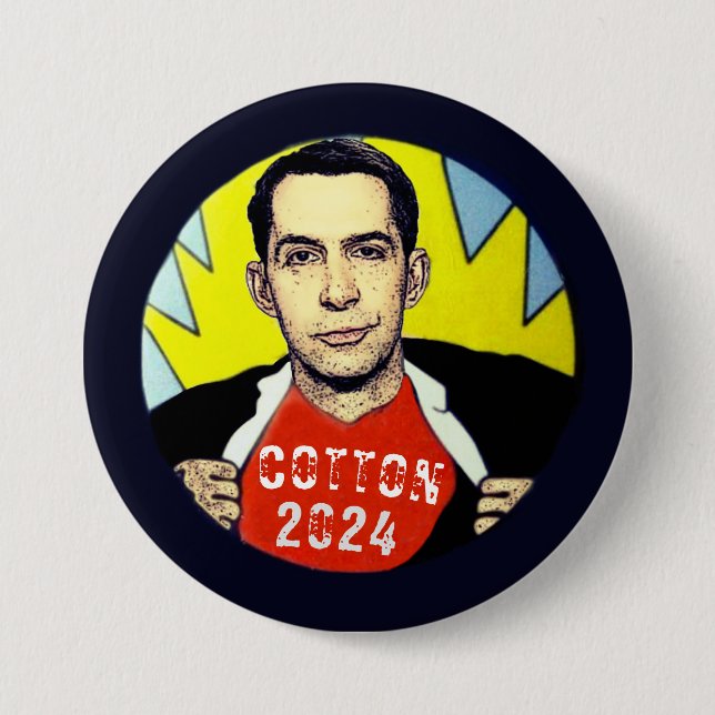 Tom Cotton for President 2024 7.5 Cm Round Badge (Front)