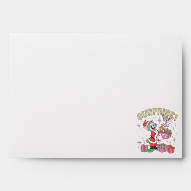 Tom, Jerry, and Nibbles Holiday Surprise Envelope (Front)