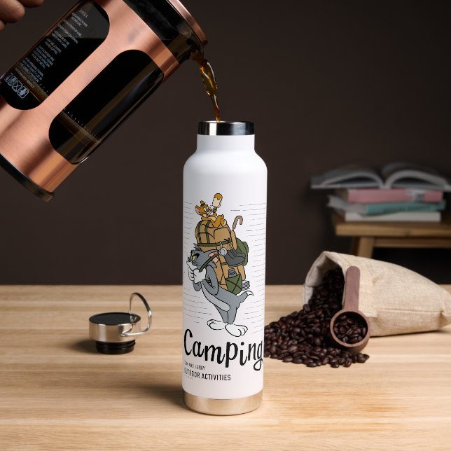 Tom & Jerry Camping Water Bottle (Coffee)