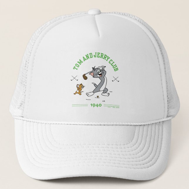 Tom & Jerry Golfing Club 1940 Trucker Hat (Front)