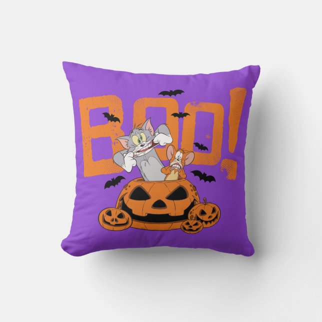 Tom & Jerry | Happy Halloween Boo Cushion (Front)