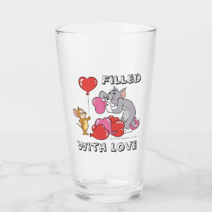 Tom & Jerry Inflate Valentine Heart Balloons Glass