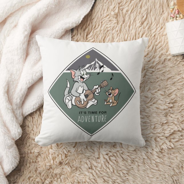 Tom & Jerry "It's Time For Adventure" Cushion (Blanket)