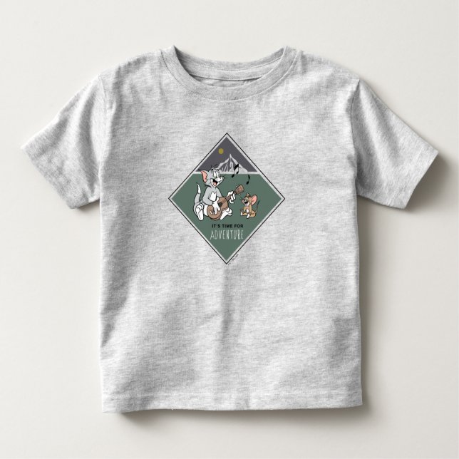 Tom & Jerry "It's Time For Adventure" Toddler T-Shirt (Front)