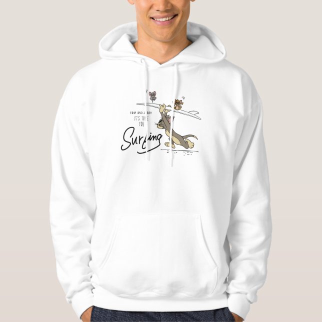 Tom & Jerry "It's Time For Surfing" Hoodie (Front)